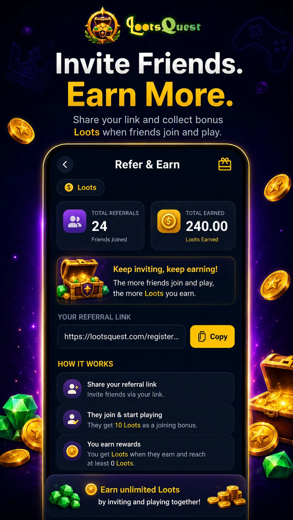 LootQuest: Play & Earn Rewards screenshot