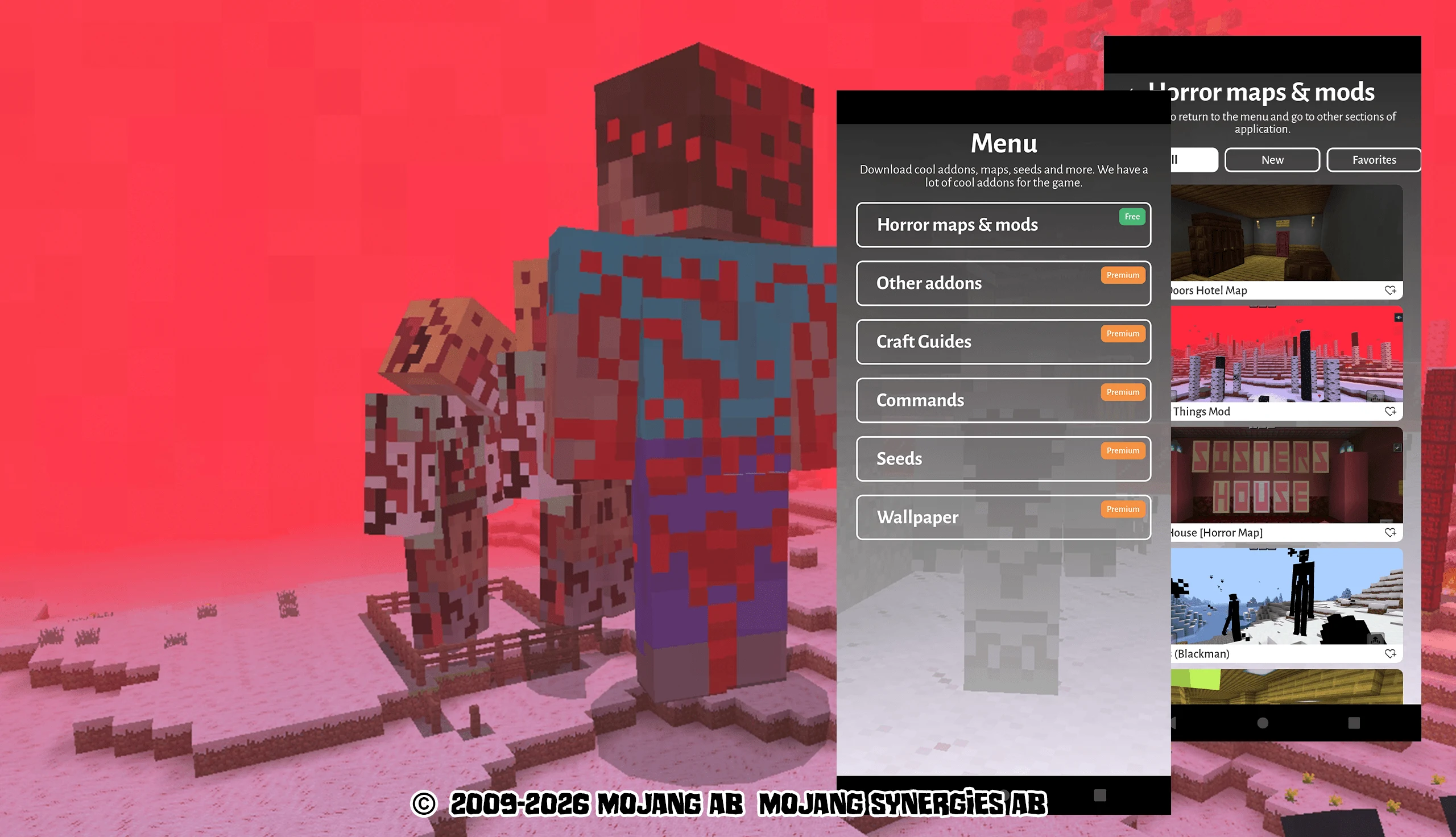 Horror mod for minecraft screenshot