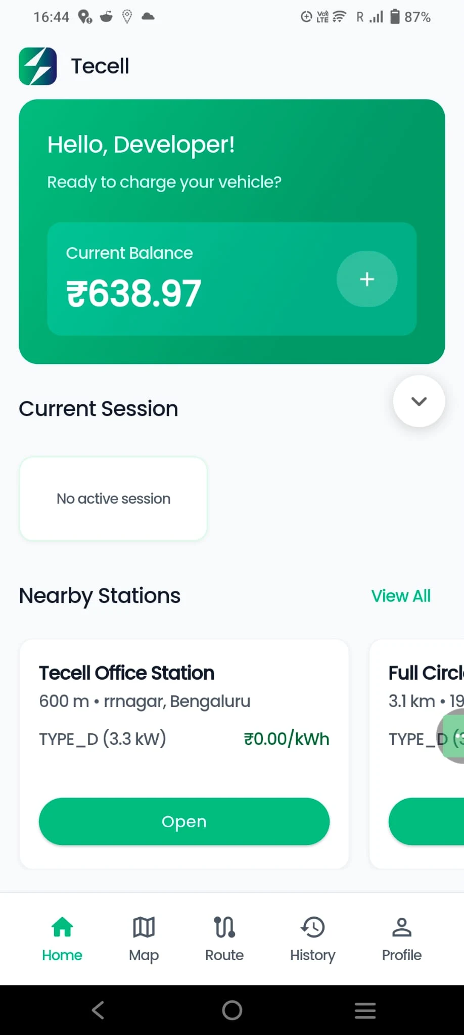 Tecell - EV Charging screenshot
