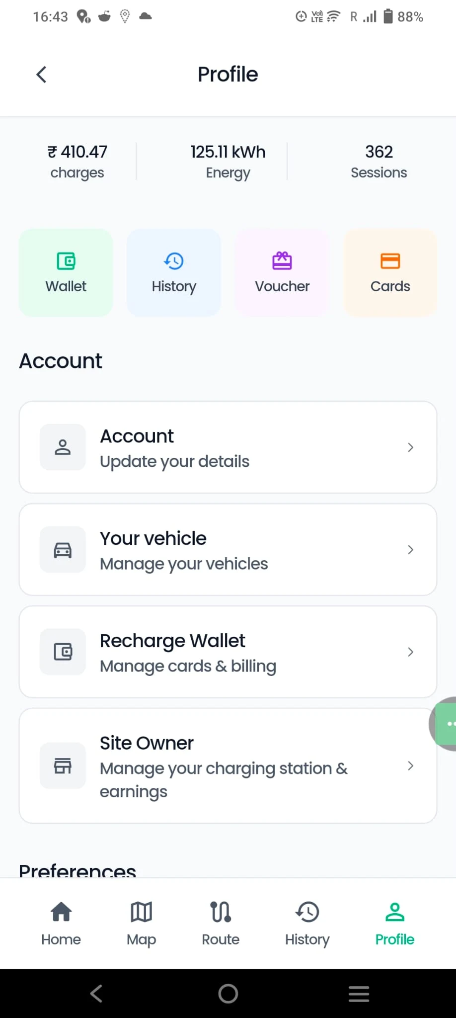 Tecell - EV Charging screenshot