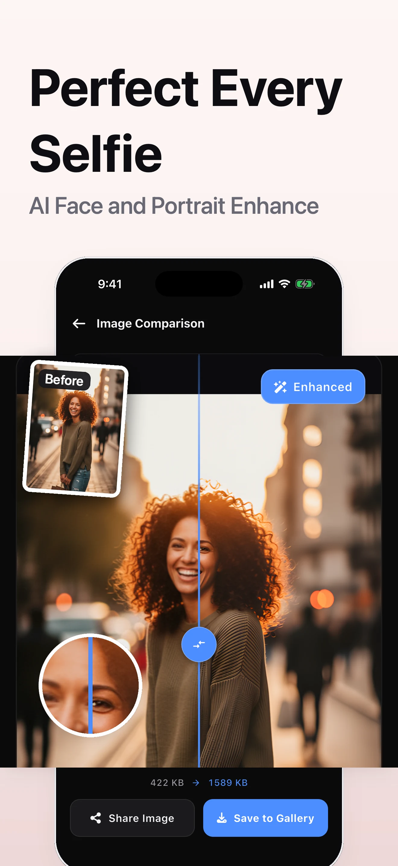 Upscale: AI Photo Enhancer 4K screenshot