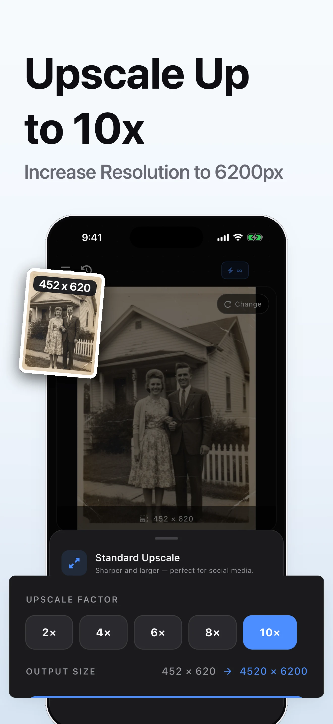 Upscale: AI Photo Enhancer 4K screenshot