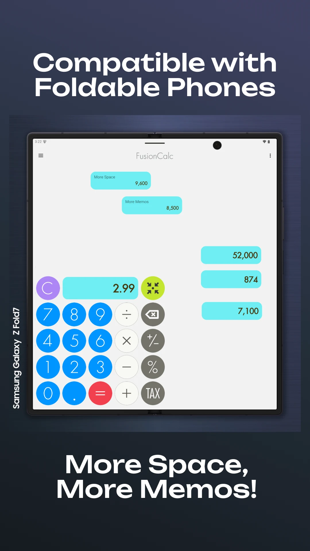 Memo Calculator – FusionCalc screenshot