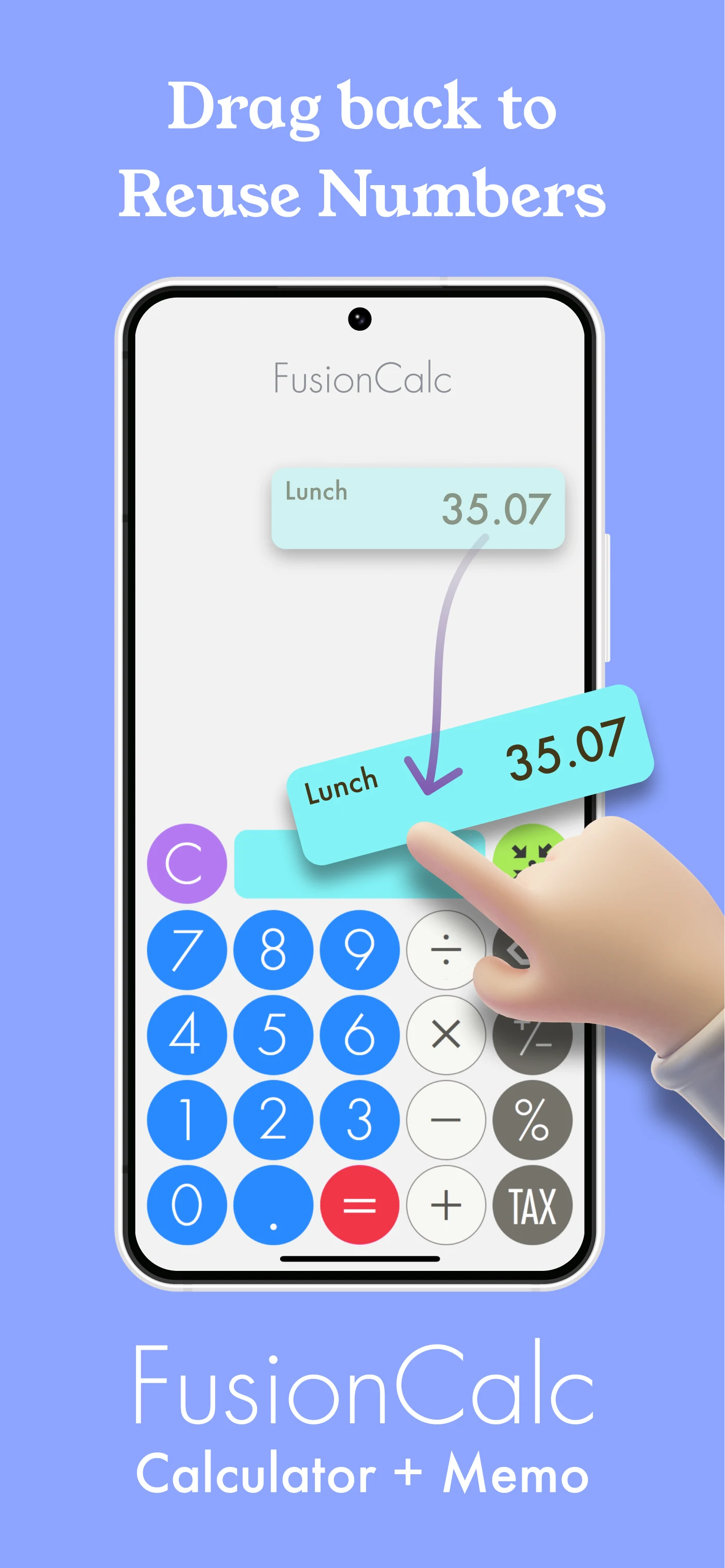 Memo Calculator – FusionCalc screenshot