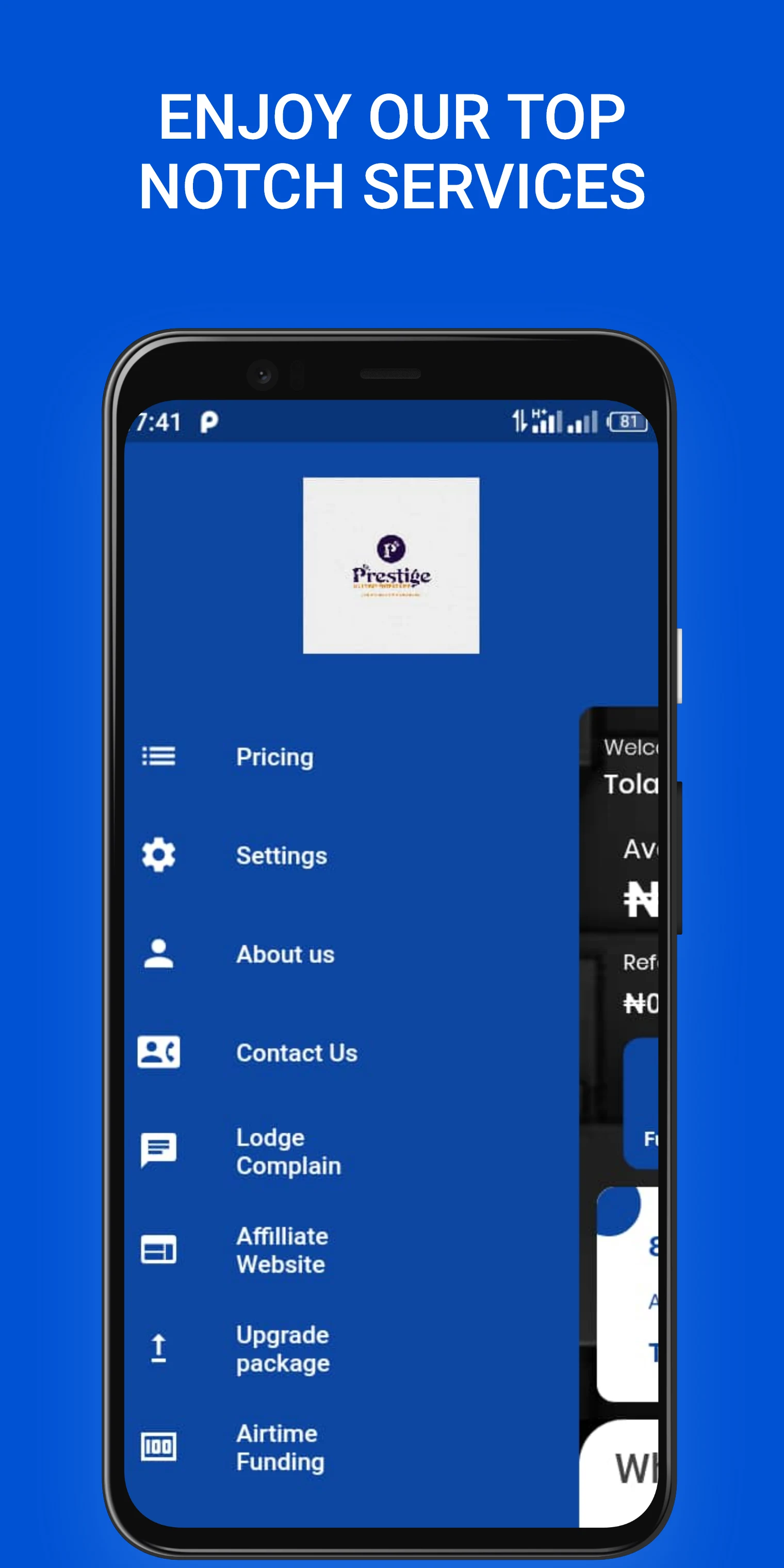 Prestigedata screenshot