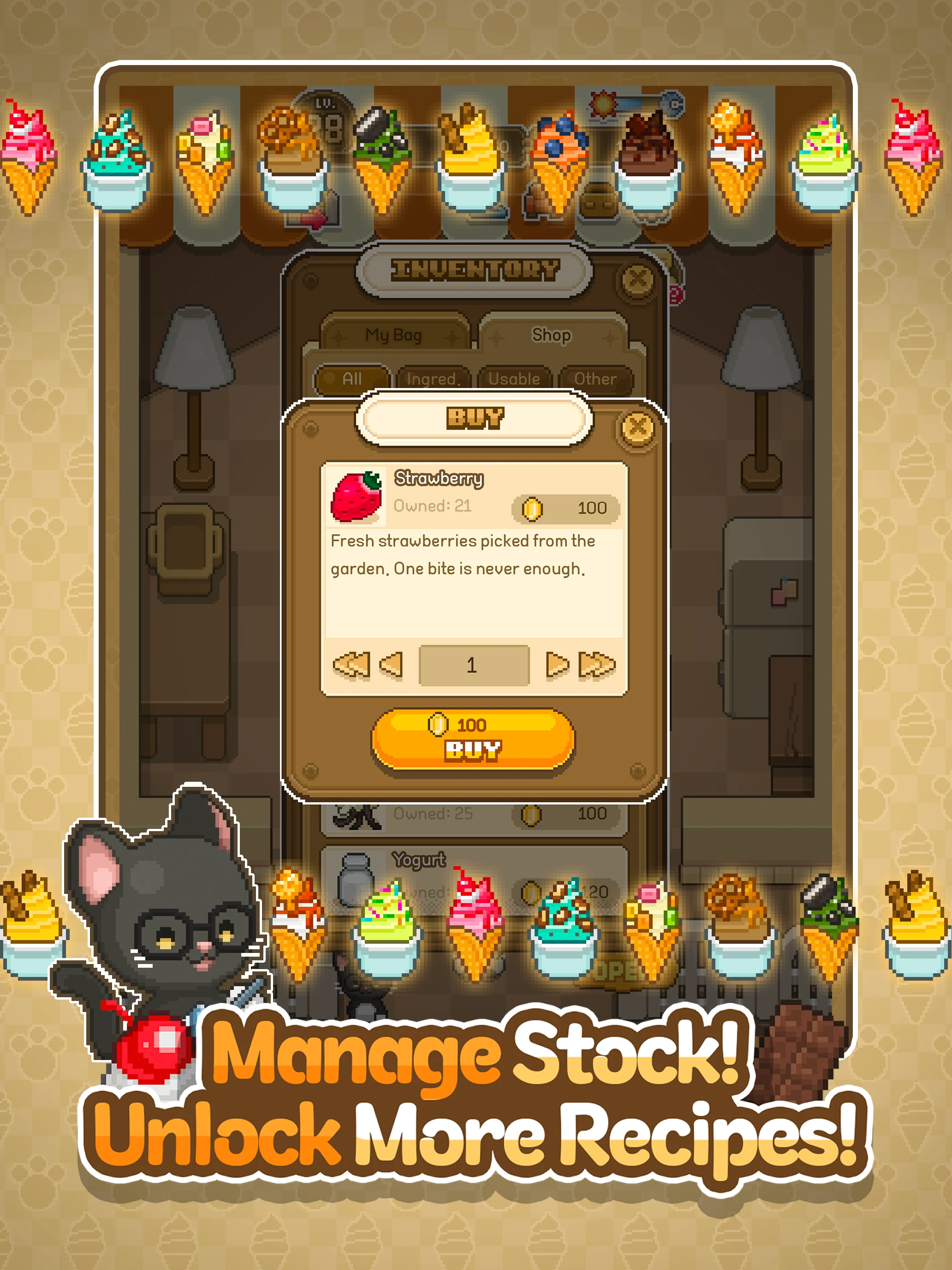 Creamia: Ice Cream Tycoon screenshot