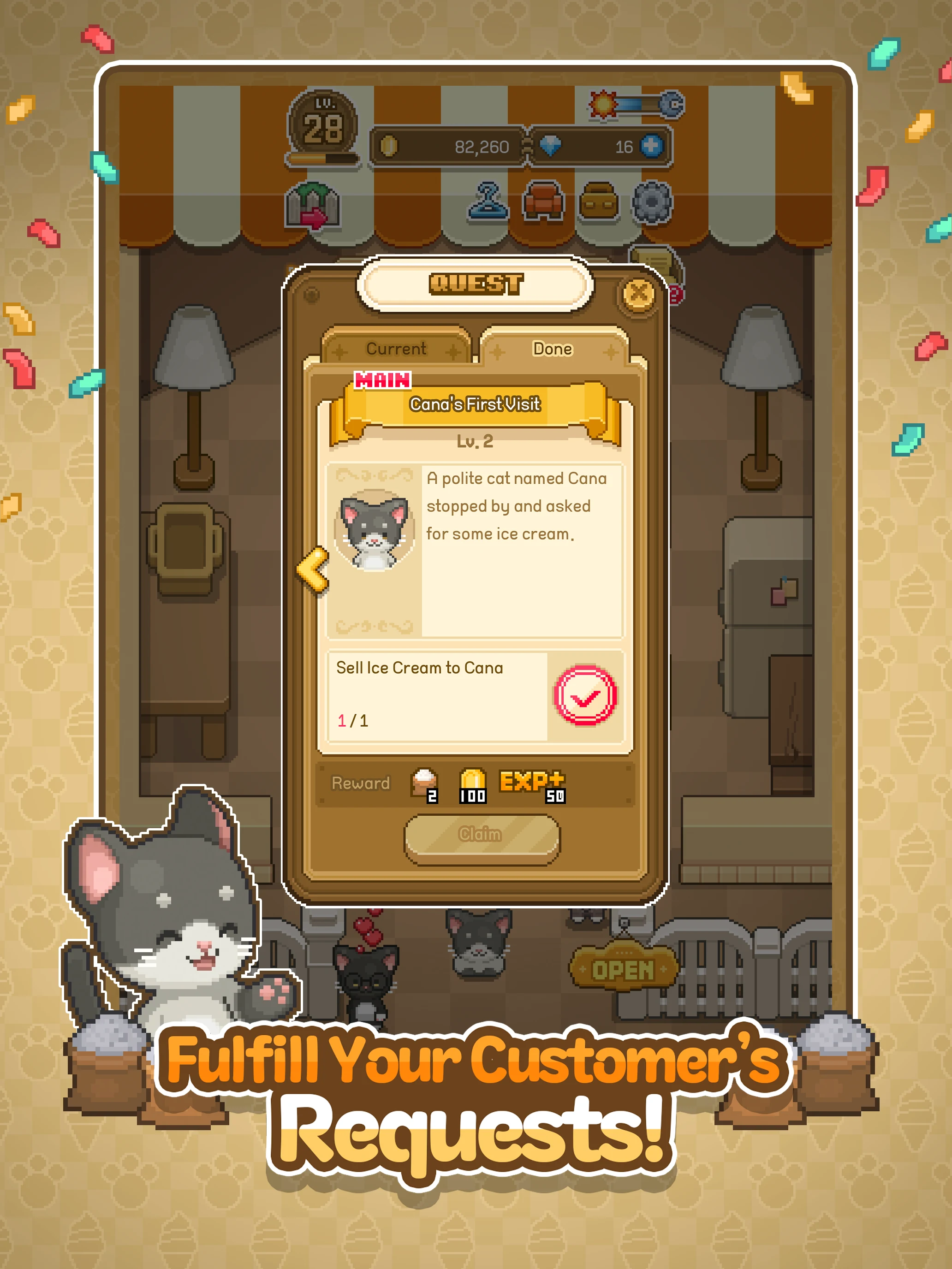 Creamia: Ice Cream Tycoon screenshot