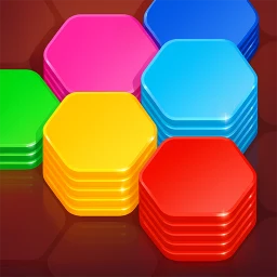 Icône de Hexa Stack: Color Sort Puzzle