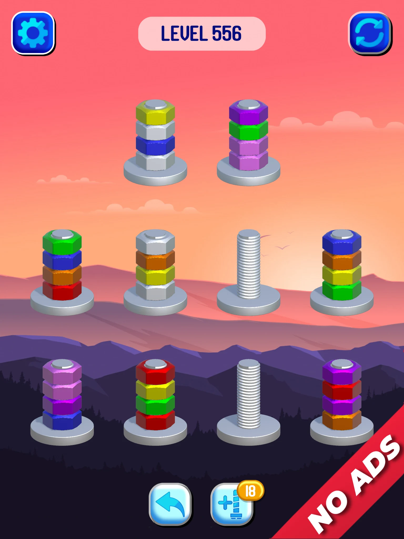 Nut Sort: Color Sorting Puzzle screenshot