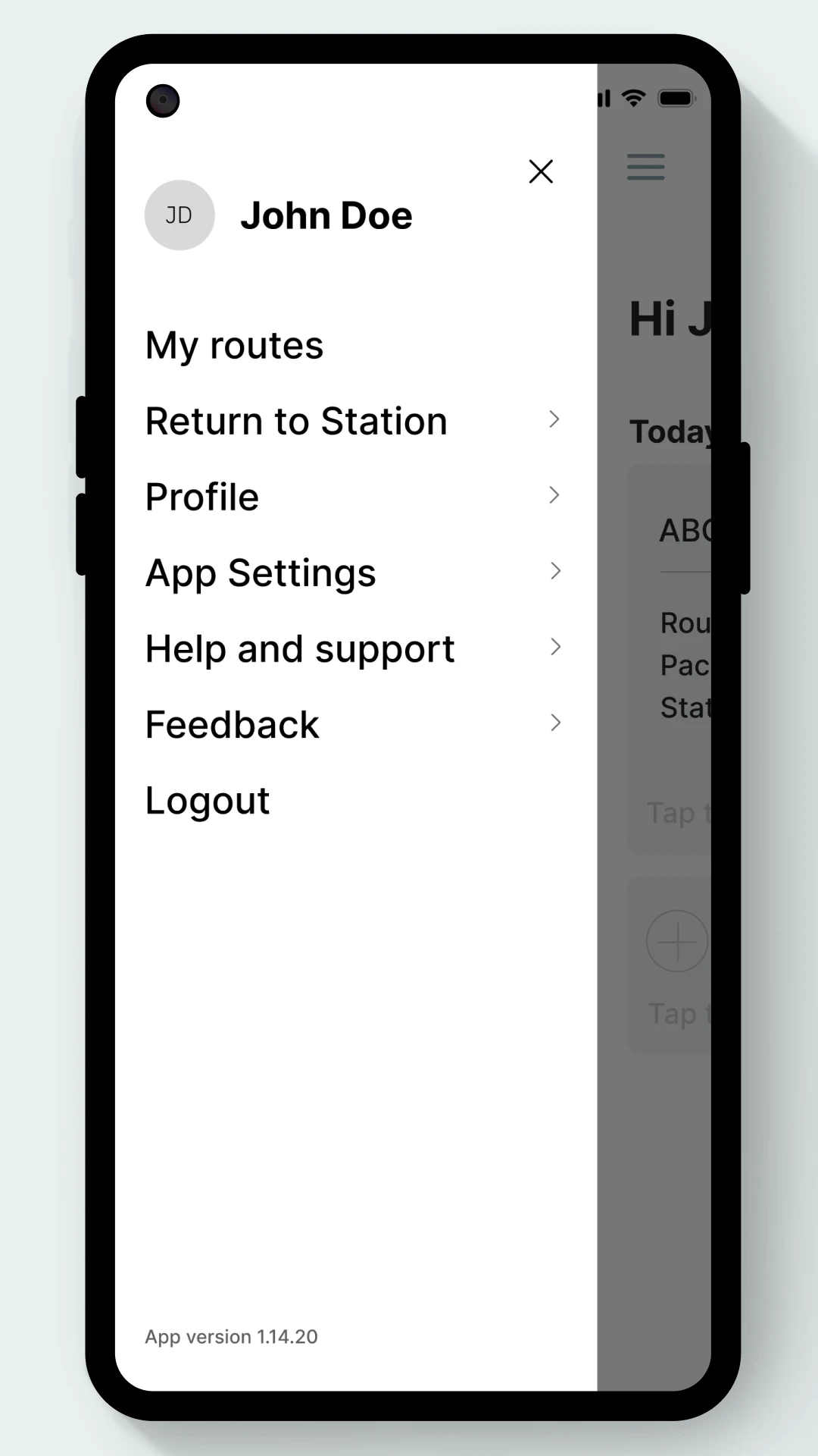 Route screenshot