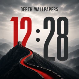 Depth Wallpapers 4k Live Clock simgesi