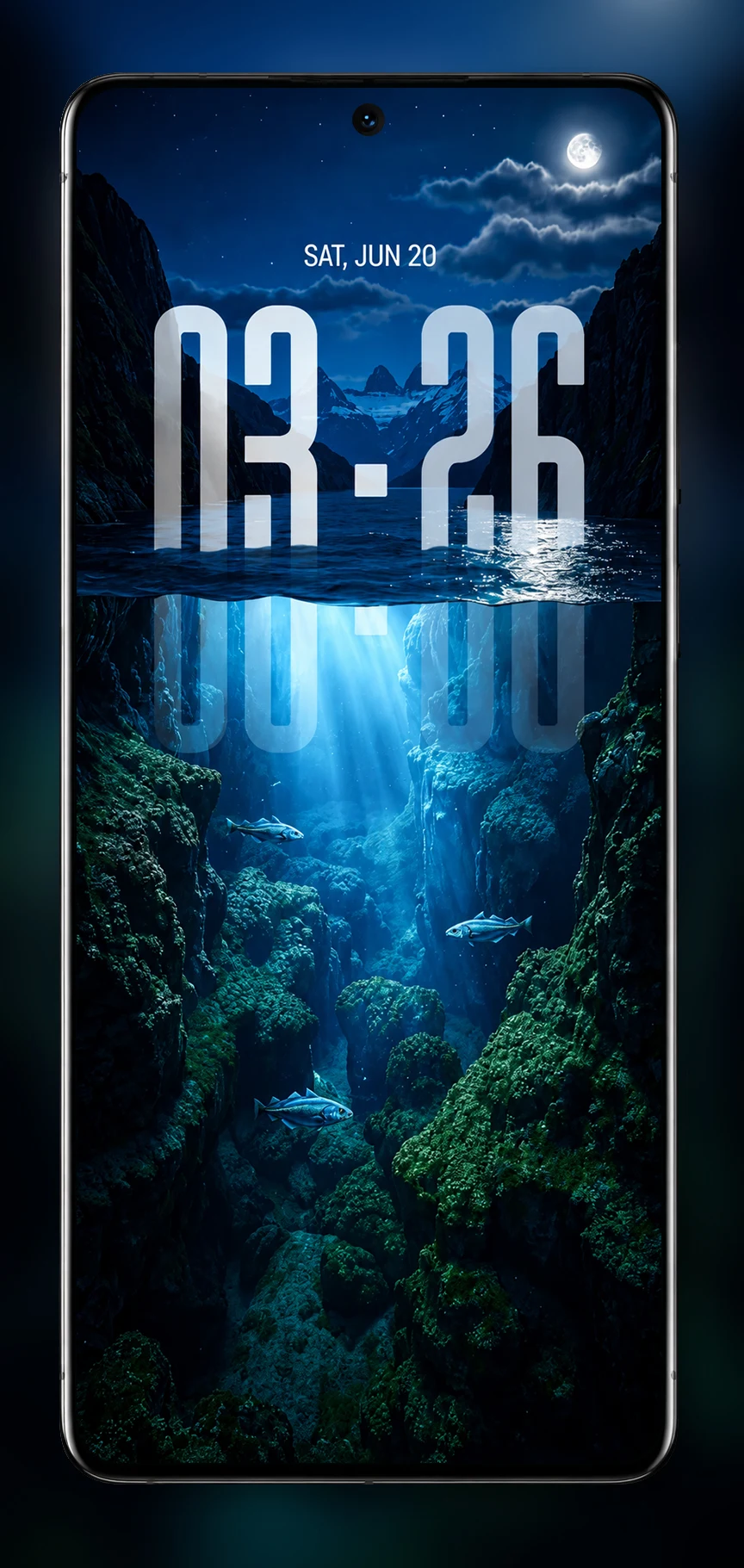 Depth Wallpapers 4k Live Clock screenshot