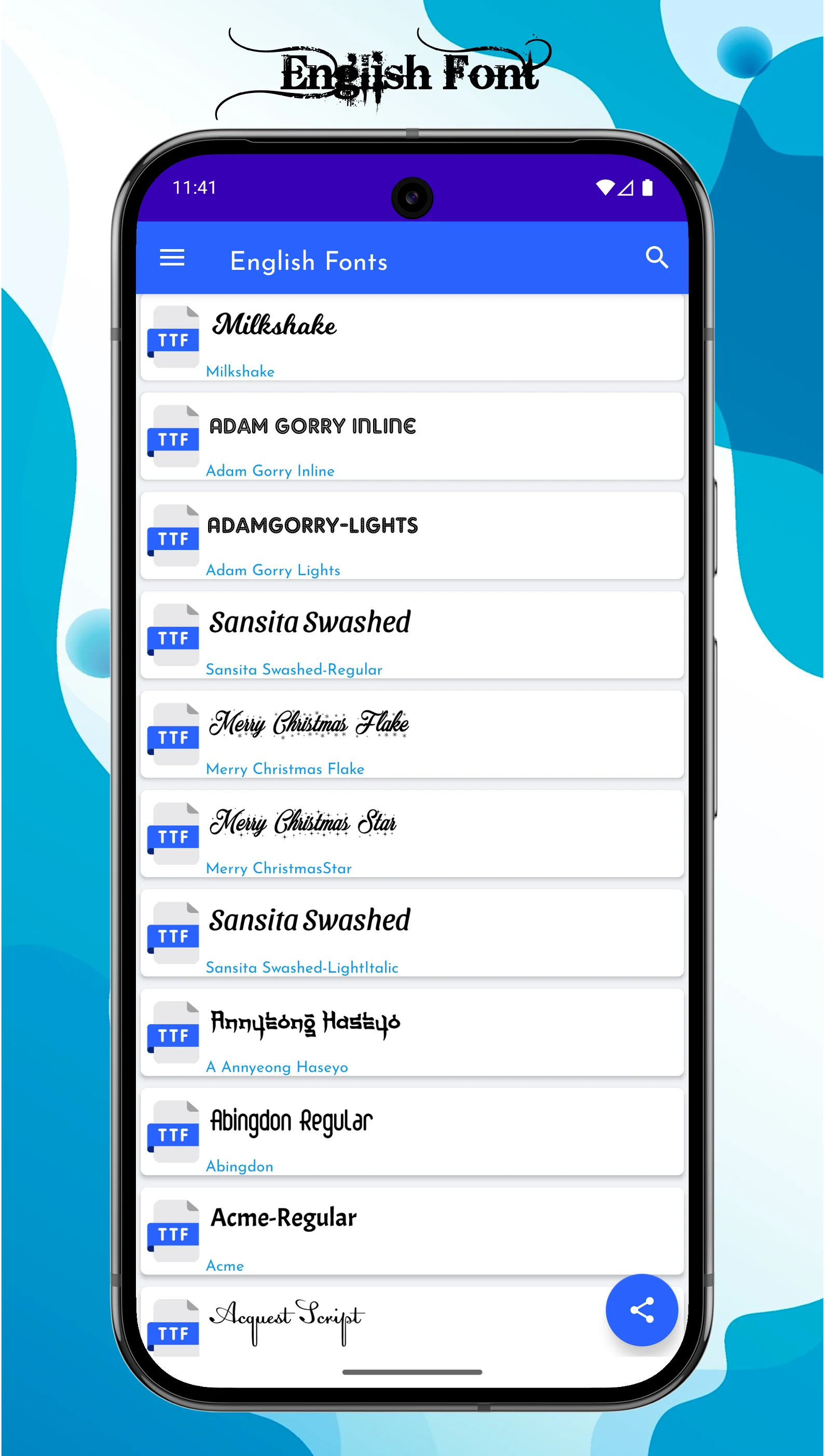 uFont TTF screenshot