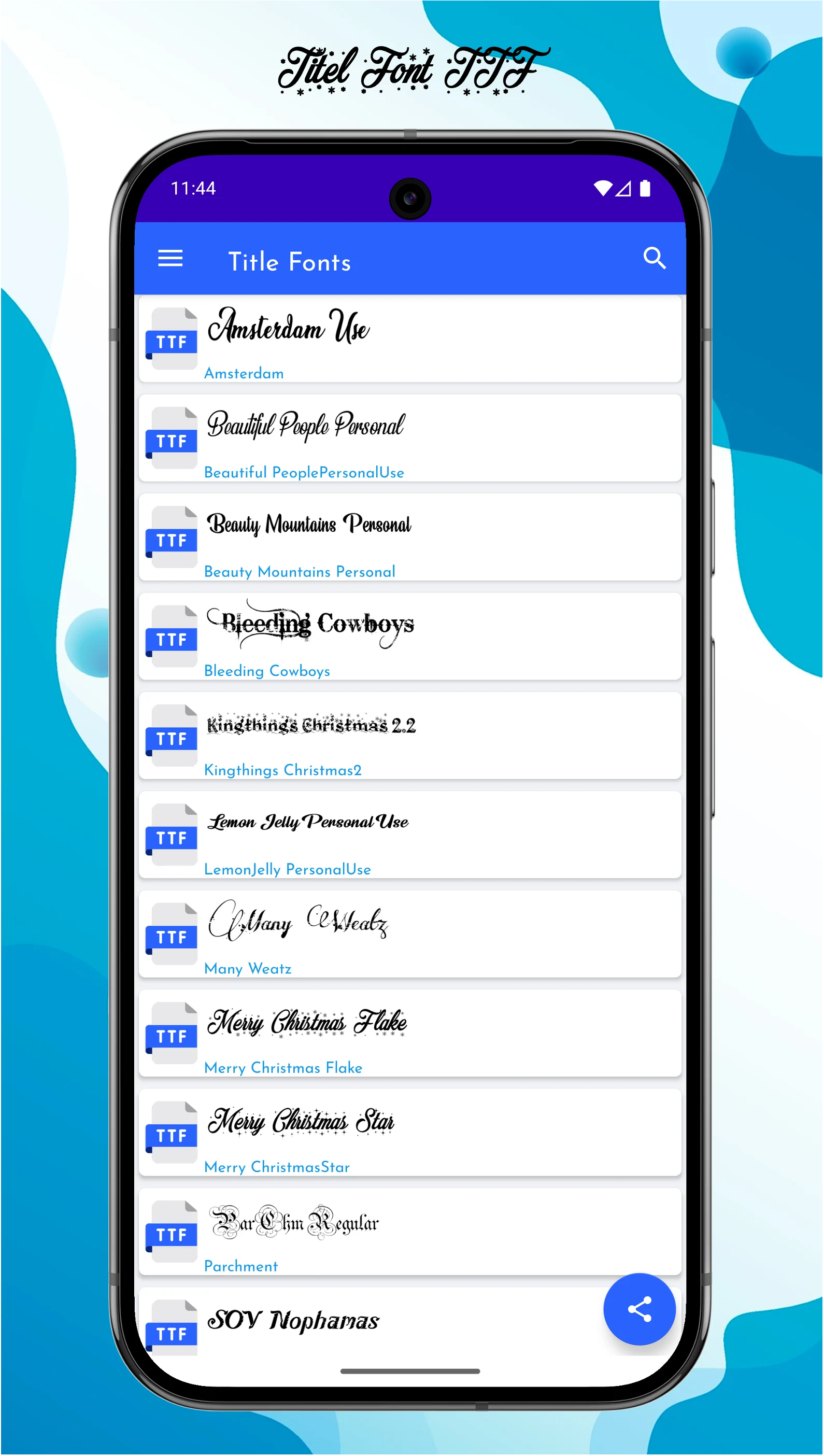 uFont TTF screenshot