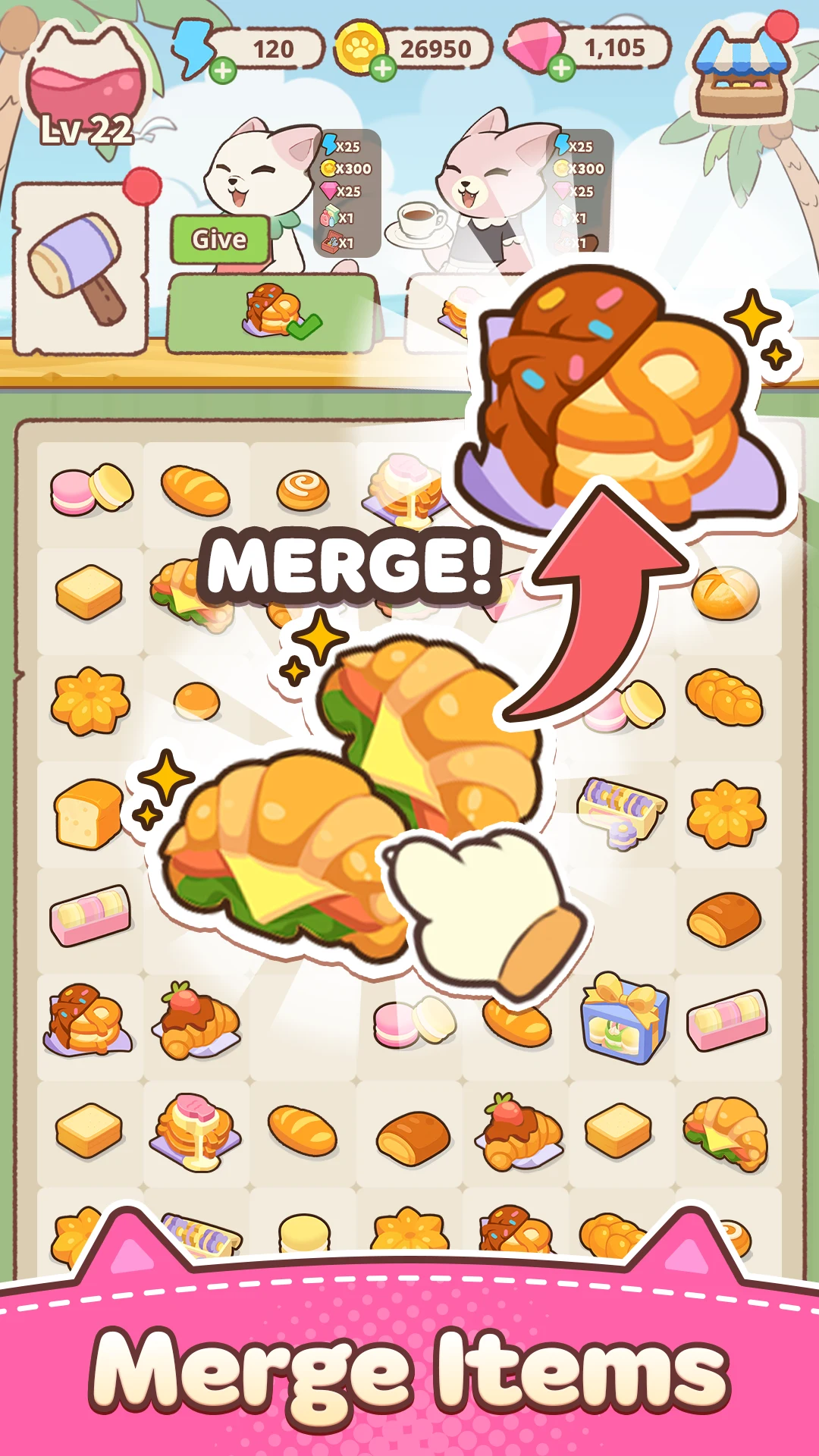 Merge Cat Town screenshot