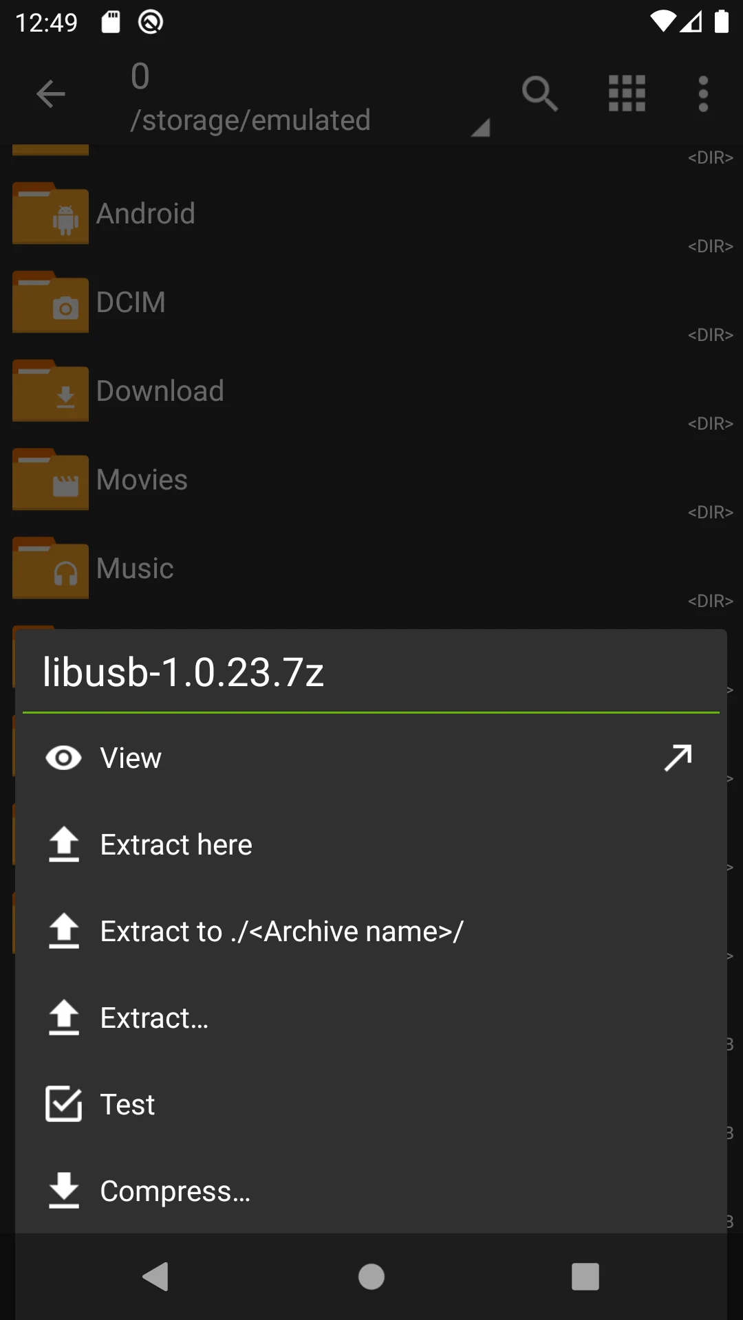 ZArchiver screenshot