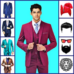 أيقونة Men office suit photo editor