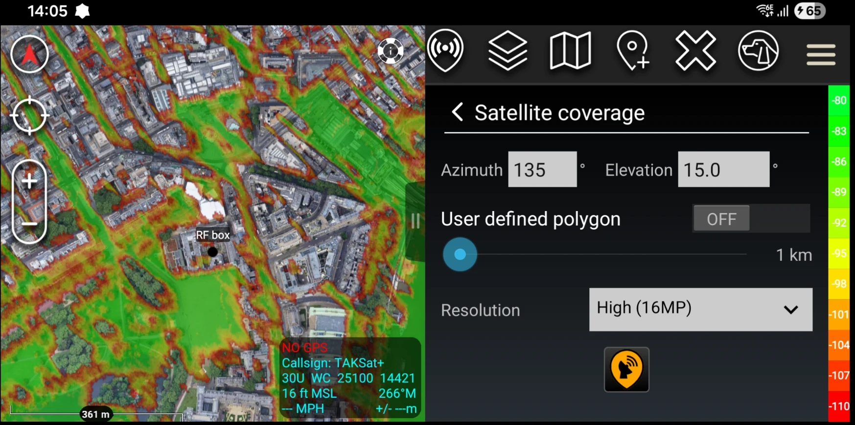 ATAK Plugin: SOOTHSAYER screenshot