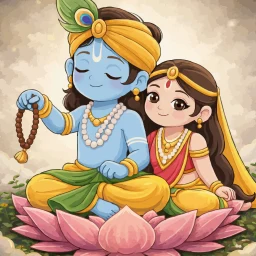 Symbol von Radha Naam Jap Counter: Sadhna