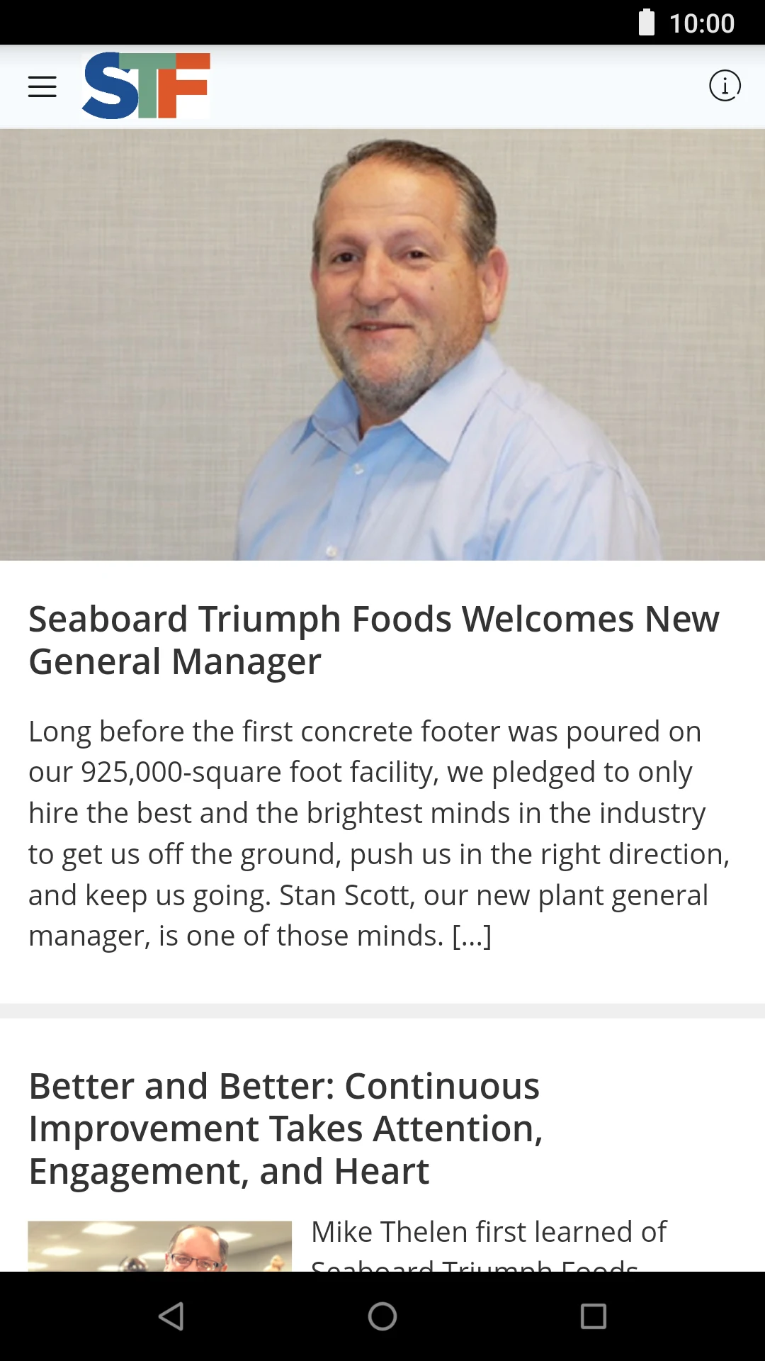 STF Connect screenshot