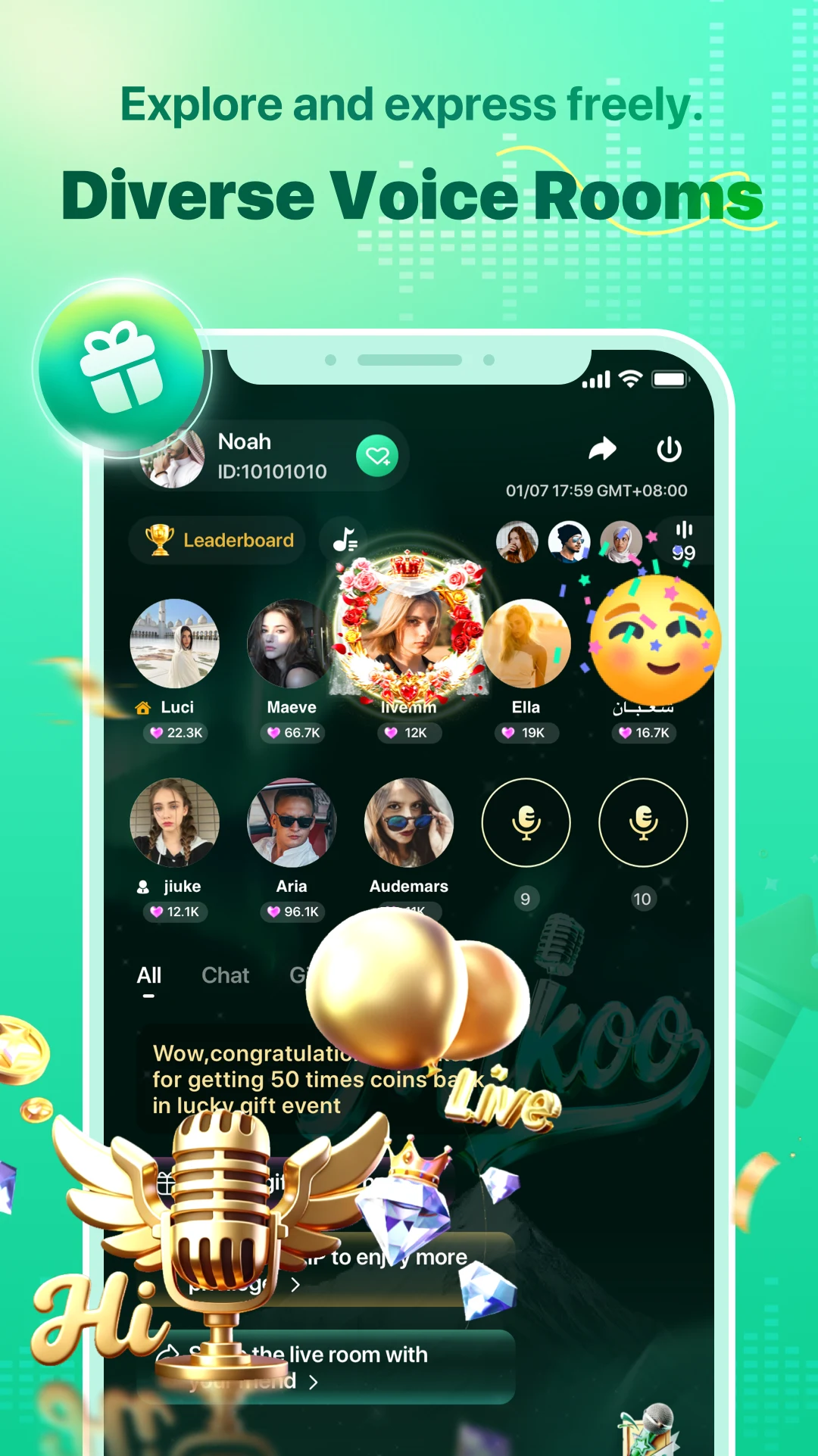 Mikoo - Voice Chat & Play Room screenshot