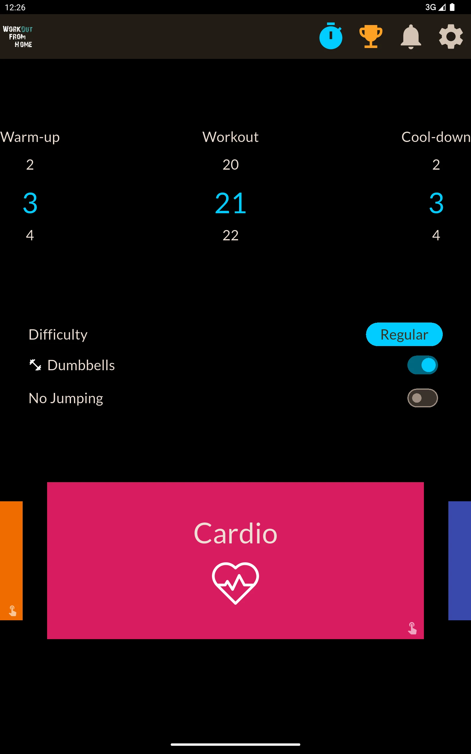 Workout From Home screenshot