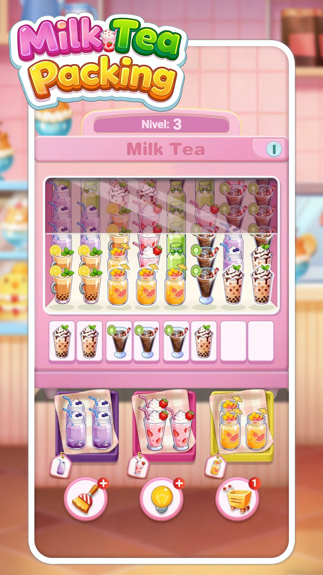 Milk Tea Packing screenshot