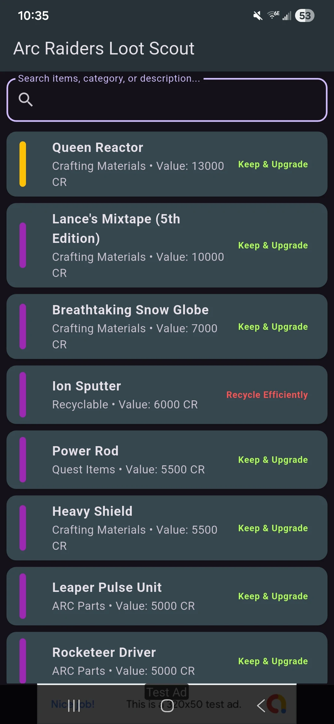 Arc Raiders Loot Scout screenshot