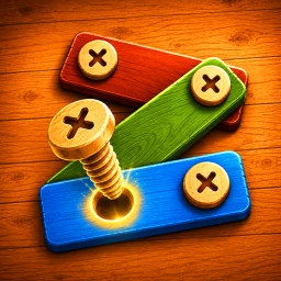 Icône de Screw & Bolts: Wood Puzzle