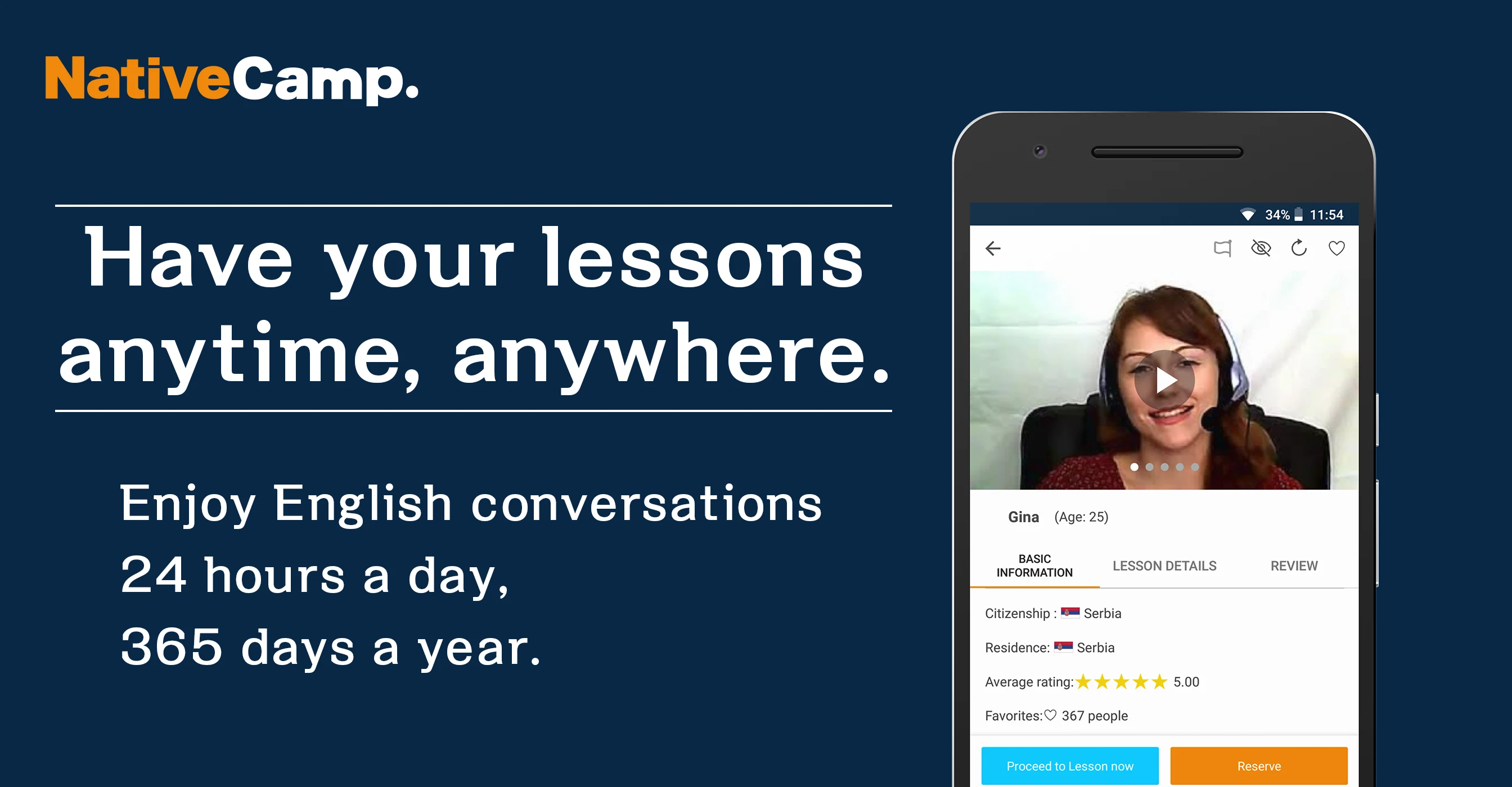 Native Camp - English Online screenshot
