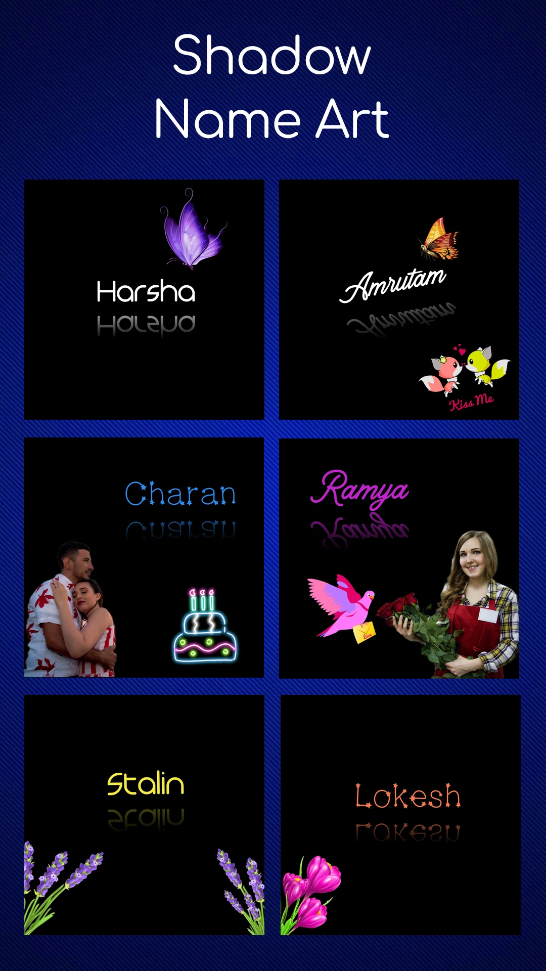 Name Art Photo Editing App screenshot