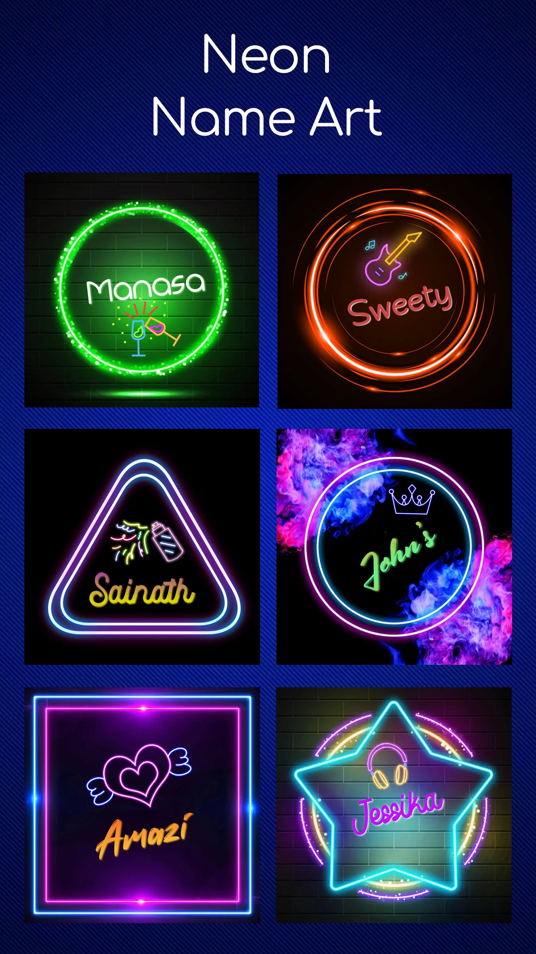 Name Art Photo Editing App screenshot