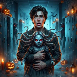 Ikon pelarian Halloween: menakutkan