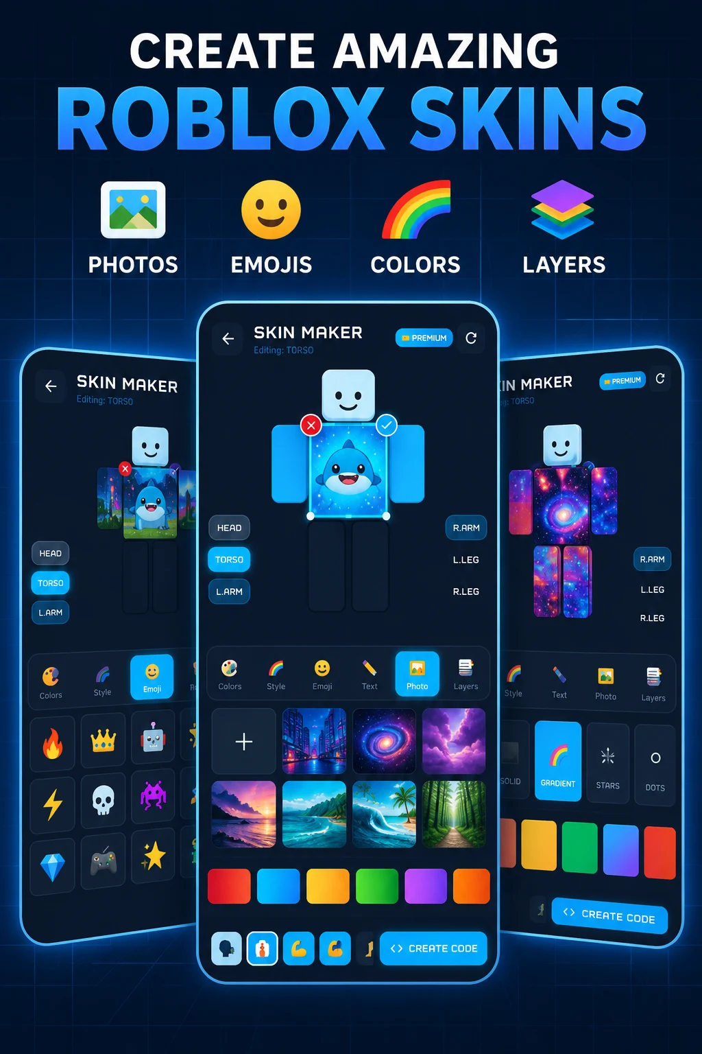 Roblox Skin Creator 3D screenshot