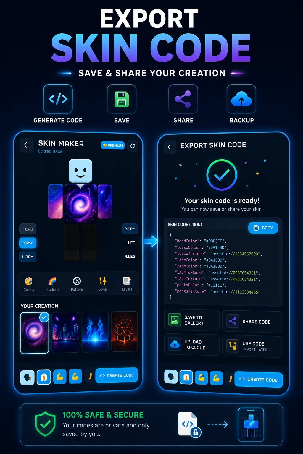 Roblox Skin Creator 3D screenshot