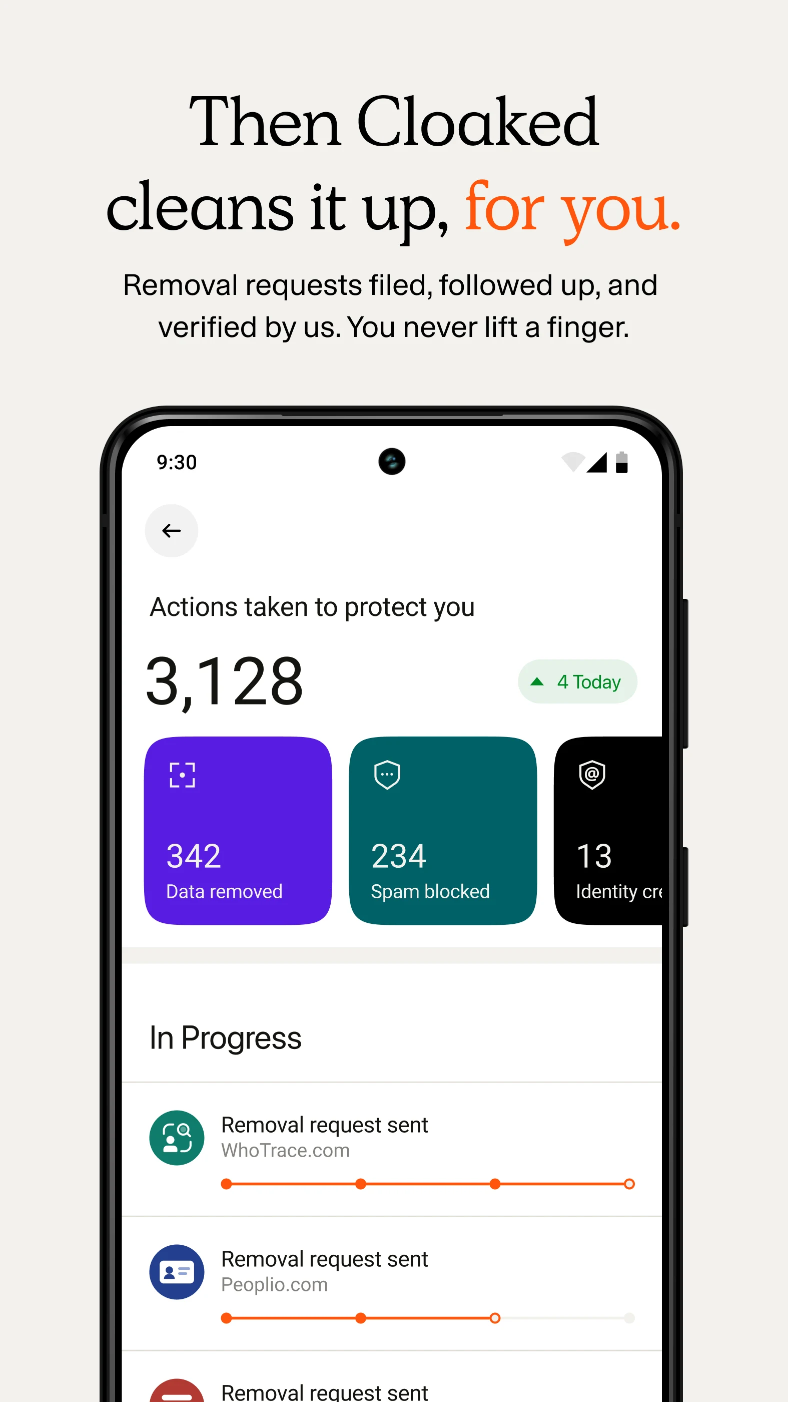 Cloaked: Protect your privacy screenshot