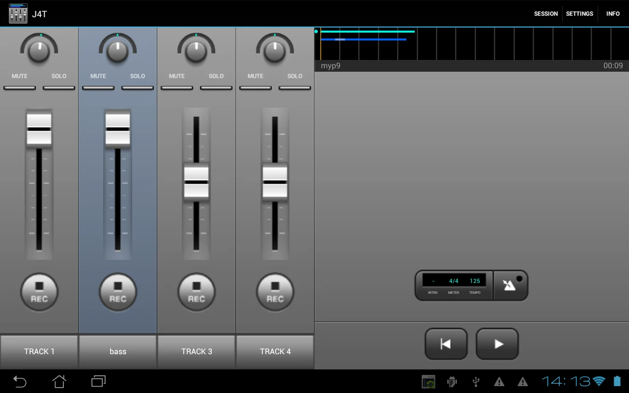 J4T Multitrack Recorder screenshot