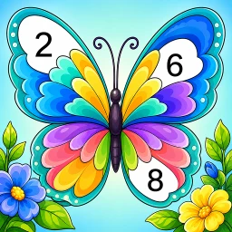 Ikon Coloring Game: Paint by Number