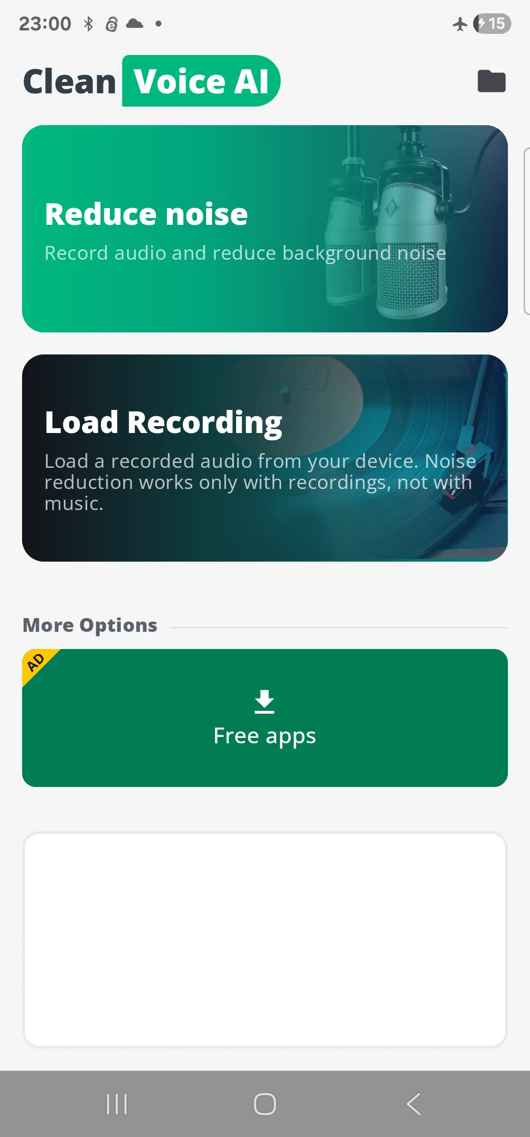CleanVoiceAI - Noise reducer screenshot