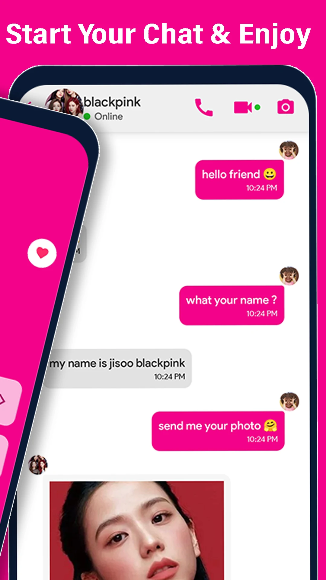 Jisoo Blackpink Video call screenshot