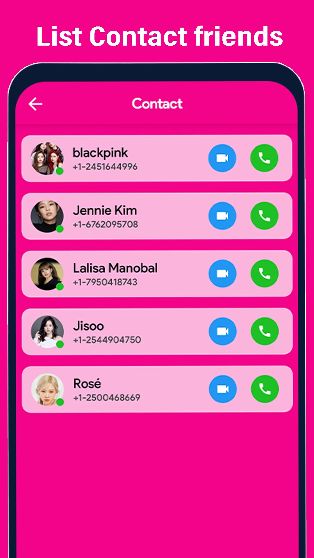 Jisoo Blackpink Video call screenshot