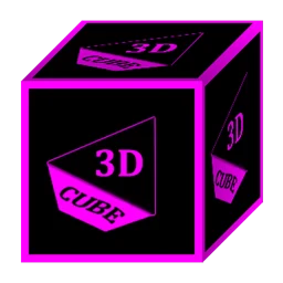 3D Flat Magenta Icon Pack