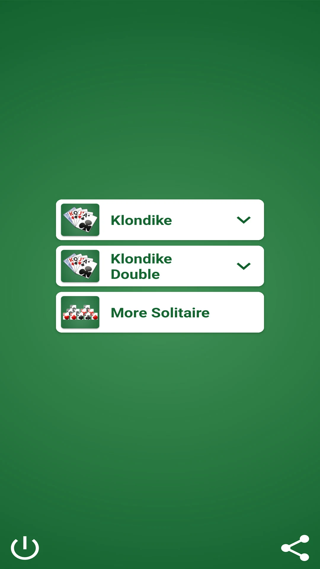 Solitaire screenshot