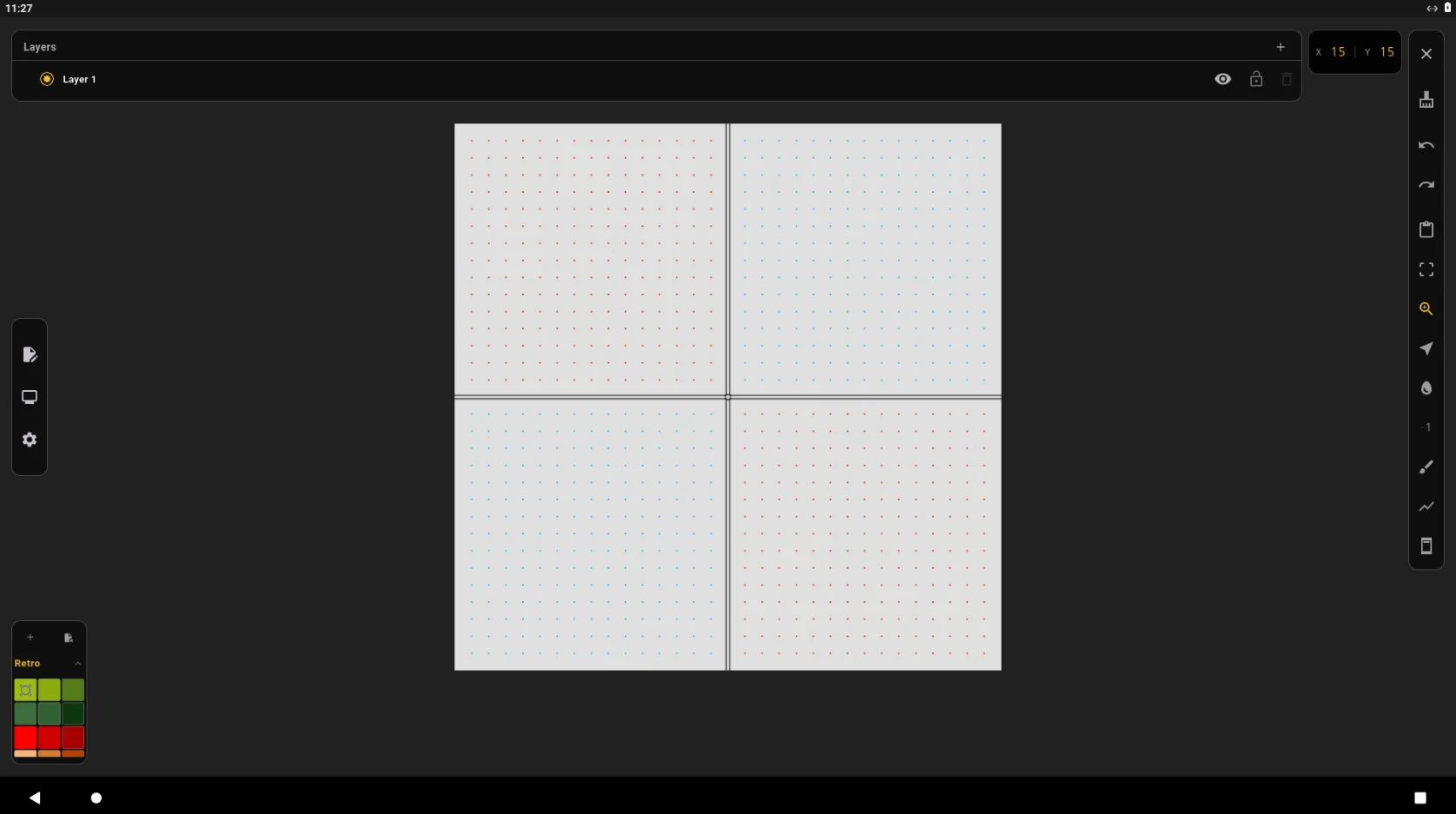 efer sprite: pixel art editor screenshot