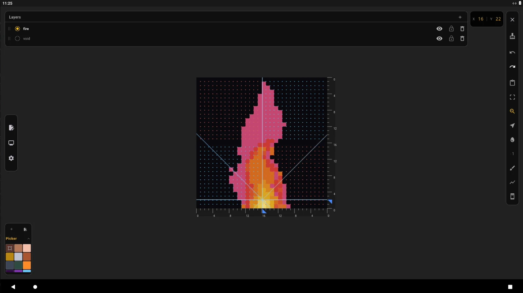 efer sprite: pixel art editor screenshot
