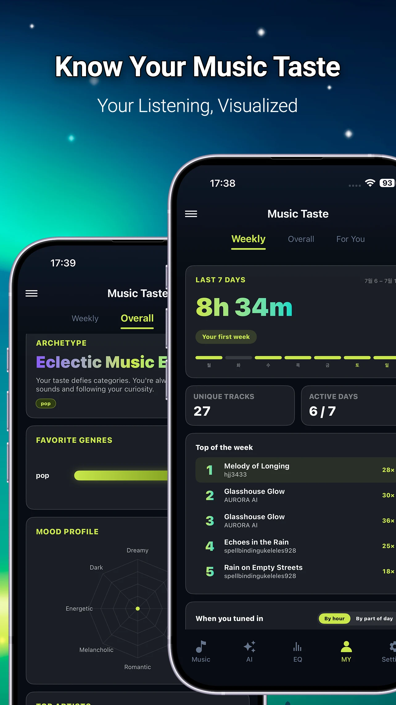 AURORA: AI Music Player & EQ screenshot