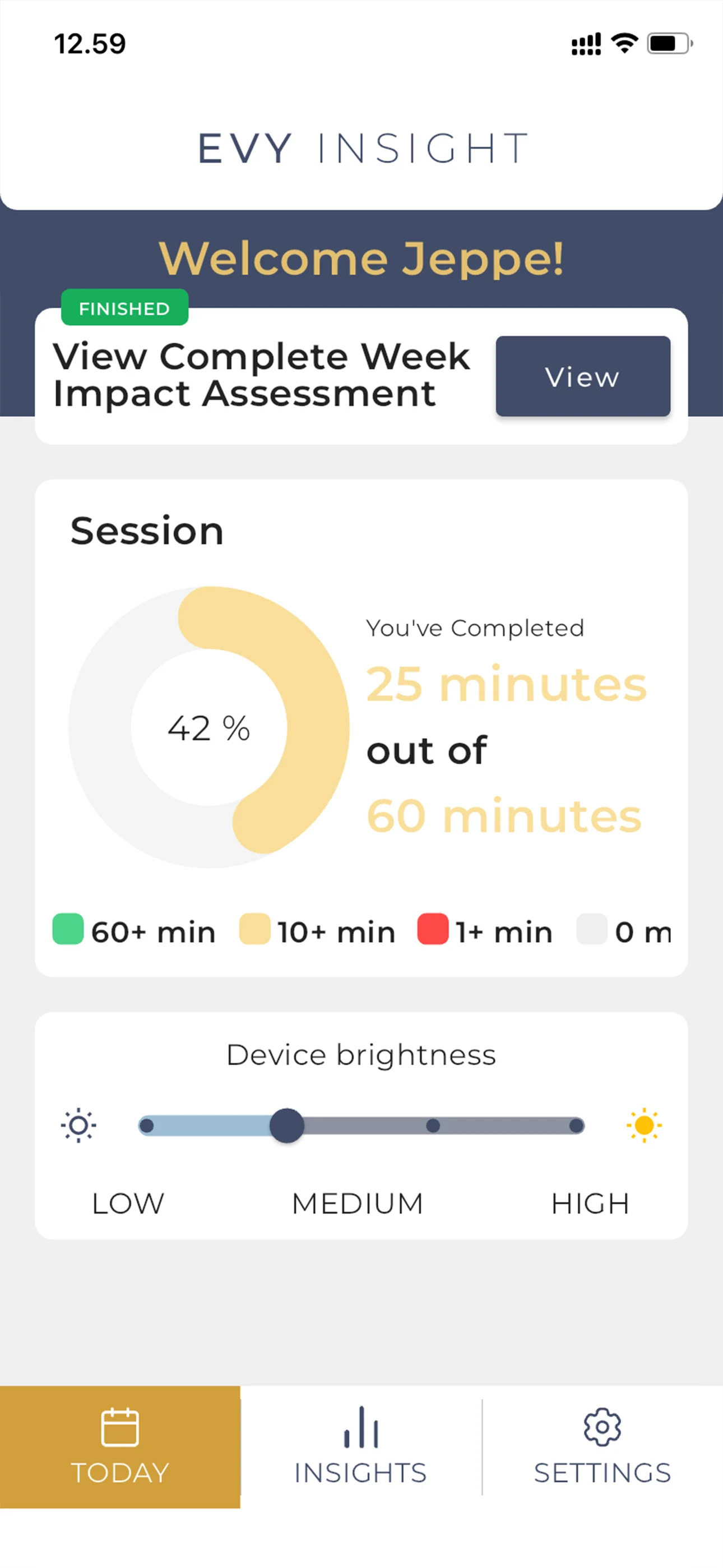 EVY INSIGHT screenshot