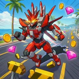Mecha Run Car Dash