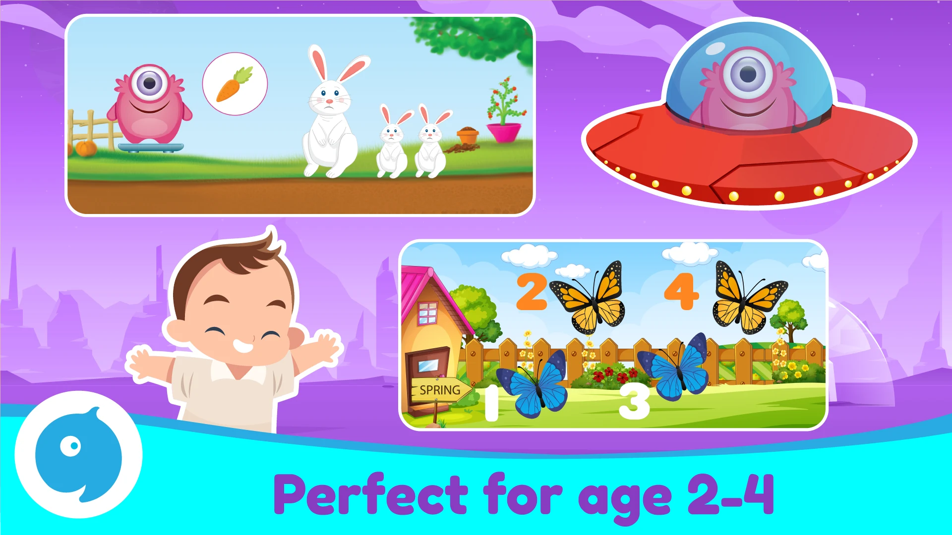 Pre kinder baby games for kids screenshot