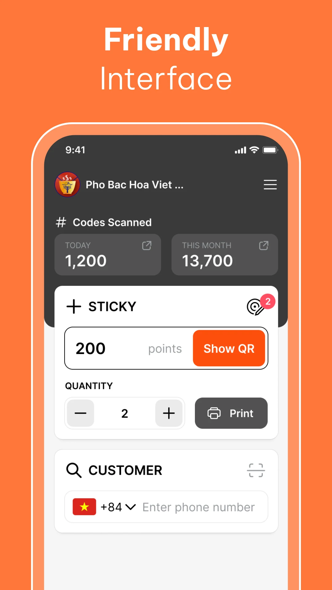 StickyQR - Manager screenshot